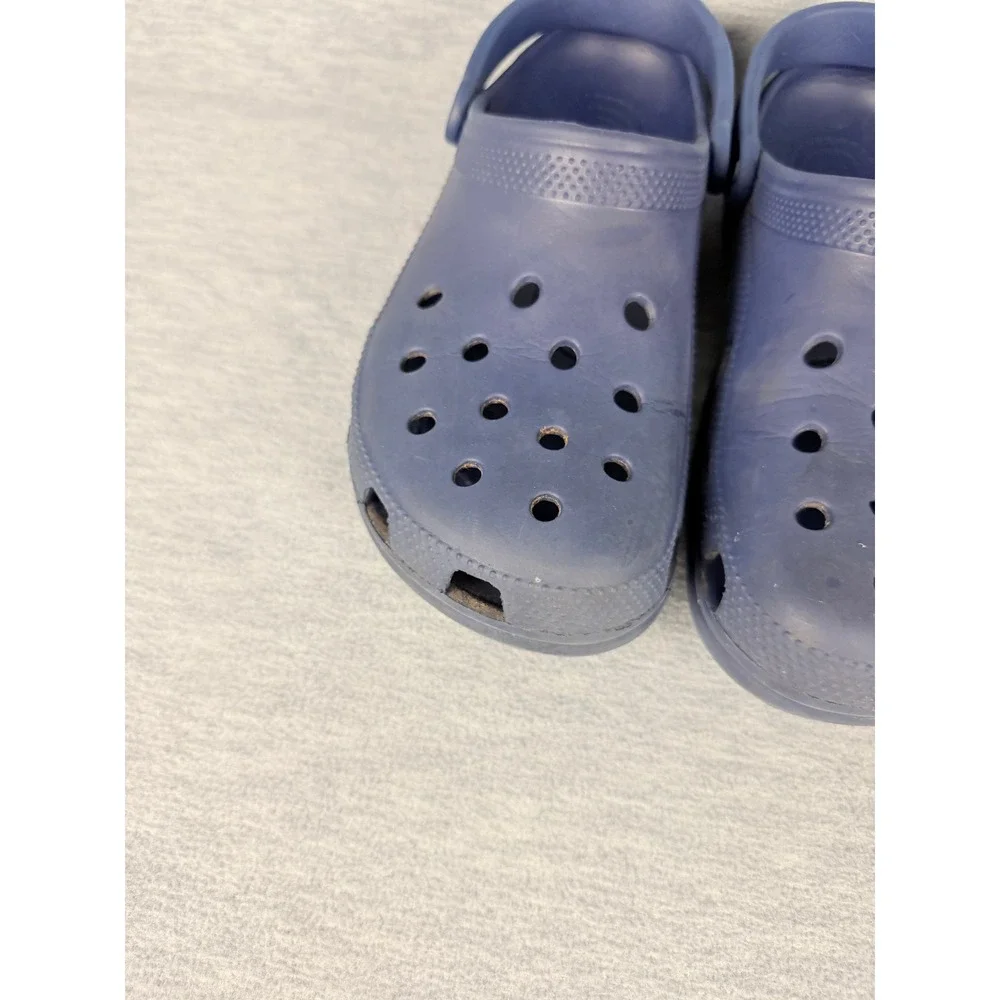 Crocs Classic Clogs Mens 11 Navy Blue Slip On Comfort Water Shoes